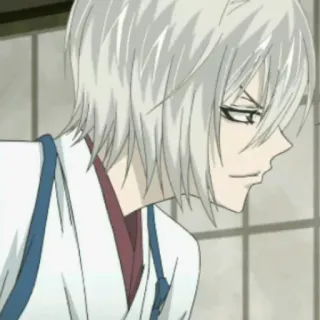 🤍 Tomoe Kamisama Kiss アニメ, 狐, ケモミミ, マンガ, 白髪 whatsapp sticker