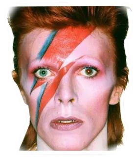 🙃 David Bowie David Bowie, Ziggy Stardust, muzikant, zanger, rock, glam rock telegram sticker
