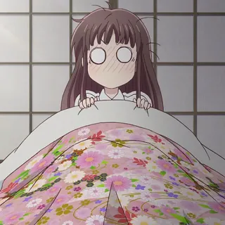🎀 Tohru Honda Fruits Basket anime, fruits basket, tohru honda, cute, surprised telegram sticker