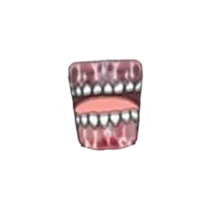 🦷 dents, bouche, dentier, dentaire, effrayant, bouche ouverte telegram sticker