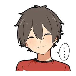 ☺️ ... Аниме, Мультфильм, Мальчик, Улыбка, Милый, Манга telegram sticker