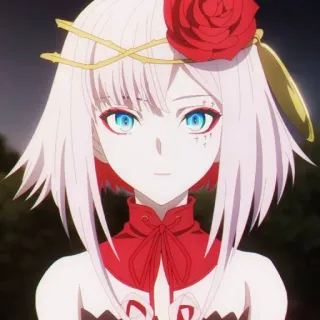 🥀 Anime, Personaggio, Ritratto, Rosa, Femmina, Ragazza telegram sticker