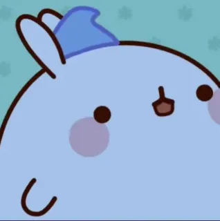 🌟 bunny, blue, cute, kawaii, sticker, animal telegram sticker