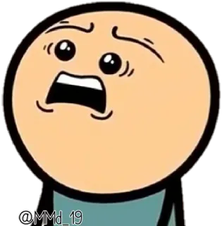 😳 @MMd_19 cartoon, expression, face, sticker telegram sticker