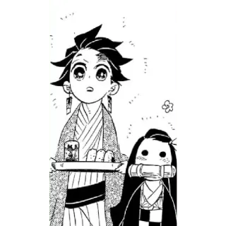🥰 Tanjiro Kamado Demon Slayer anime, manga, demon slayer, tanjiro, nezuko, characters telegram sticker