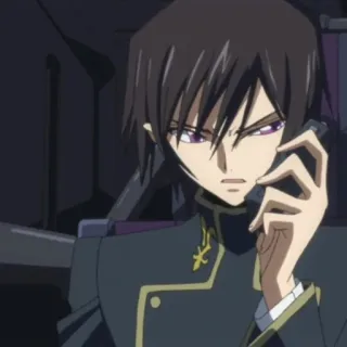 🧩 Lelouch Lamperouge Code Geass Аниме, Персонаж, Code Geass, Лелуш Ламперуж telegram sticker