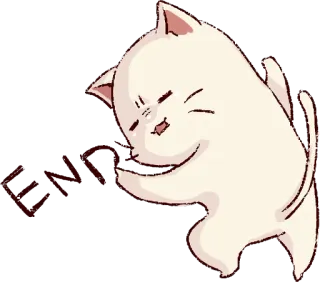 frown cat :: @line_stickers whatsapp stickers