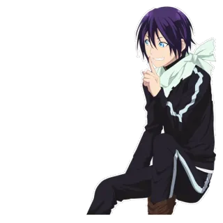 😶 Yato Noragami anime, noragami, yato, god, manga, character, illustration whatsapp sticker