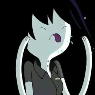 🖤 Marceline Adventure Time cartoon, vampire, tv show, animated, marceline the vampire queen, adventure time whatsapp sticker
