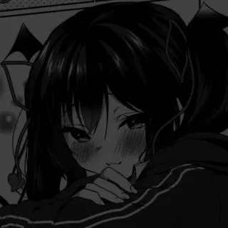 🖤 动漫, 女孩, 漫画, 可爱, 制服 telegram sticker