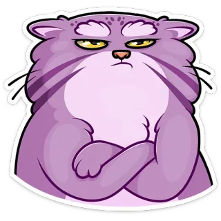 Манул Маня whatsapp stickers