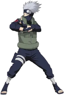 😠 Kakashi Hatake Naruto anime, ninja, kakashi, naruto, character, cartoon telegram sticker