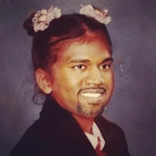 🧪 Kanye West funny, meme, portrait, celebrity whatsapp sticker