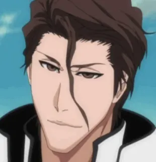 😀 Sosuke Aizen Bleach anime, villain, manga, character, aizen telegram sticker