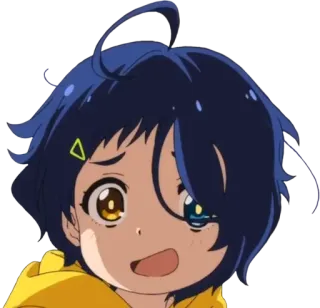 😅 Ai Ohto Wonder Egg Priority Anime, Mädchen, Traurig, Süß, Japanische Animation, Cartoon, Charakter telegram sticker