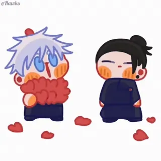 ❤️ Chibi, Anime, Corações, Fofo, Personagens, Kawaii telegram sticker