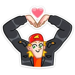 ❤️ Cartoon, Herz, Liebe, Figur, Emotion, Süß telegram sticker