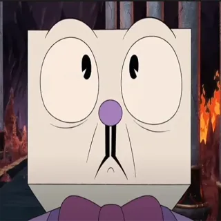 😯 King Dice Cuphead Cartoon, Animation, Figur, Spiel, Boss telegram sticker