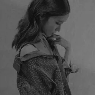 ✖️ donna, ritratto, bianco e nero, moda, persona, ragazza telegram sticker