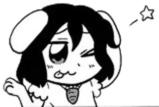 😅 anime, manga, cartoon, kawaii, cute, character telegram sticker
