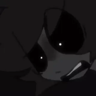 🦊 anime, dark, creepy, cartoon, character telegram sticker