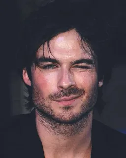 💕 Ian Somerhalder schauspieler, promi, porträt, mann, zwinkern telegram sticker