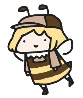 🐝 Amelia Watson vtuber, amelia watson, hololive, anime, cute, bee telegram sticker