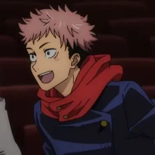 ➿ Yuji Itadori Jujutsu Kaisen Animé, Dessin animé, Personnage, Jujutsu Kaisen telegram sticker
