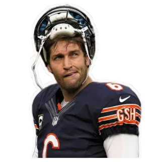 😏 Jay Cutler GSH fútbol, atleta, Chicago Bears, quarterback, deportes telegram sticker