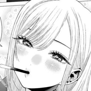 😏 Anime, Fille, Manga, Mignon, Sucette telegram sticker
