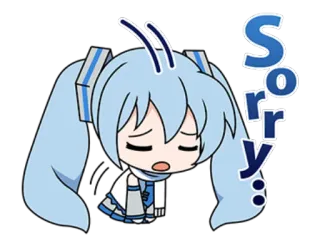 🦞 Sorry 사과, 귀여운, 슬픈, 애니메이션, 캐릭터, 용서, 미안 whatsapp sticker
