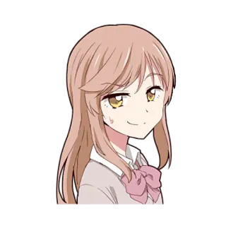 😏 anime, girl, smug, cartoon, character, cute telegram sticker