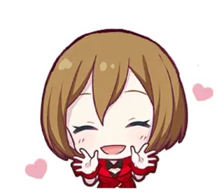 🌟 Anime, Bonito, Garota, Desenho animado, Feliz, Sorrindo whatsapp sticker