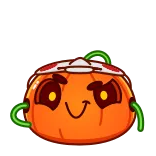 🎮 zucca, halloween, cartoni animati, adesivo, Jack O'Lantern telegram sticker