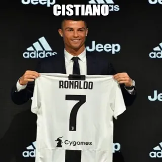 😁 Cristiano Ronaldo CISTIANO calcio, football, atleta, Ronaldo, giocatore telegram sticker