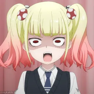 👻 Anime, Cartone animato, Espressione, Arrabbiato/a, Ragazza telegram sticker