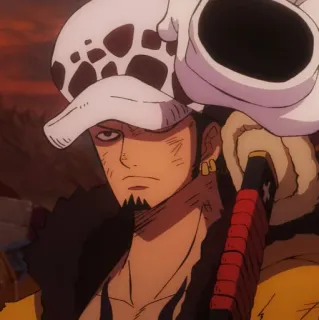 🫀 Trafalgar Law One Piece Trafalgar Law, One Piece, Anime, Pirat, Schwert, Manga telegram sticker