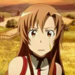 😟 Asuna Sword Art Online Anime, Sword Art Online, Asuna, Personaggio, Animazione giapponese telegram sticker