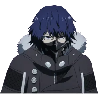 😠 Ayato Kirishima Tokyo Ghoul 애니메이션, 만화, 도쿄 구울, 키리시마 아야토, 가면, 캐릭터 telegram sticker