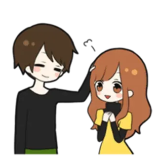 Sweet couple 💑 :: @TgSticker telegram stickers
