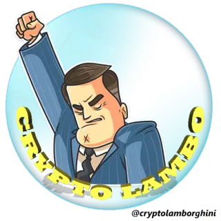 Crypto Lambo whatsapp stickers