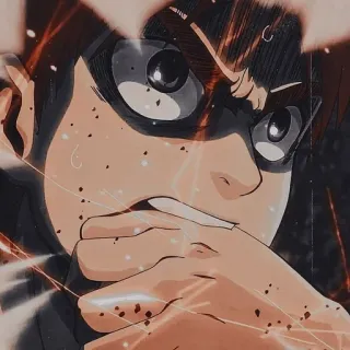 😡 Rock Lee Naruto anime, ninja, determination, fight, martial arts telegram sticker