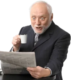 😧 Hide the Pain Harold meme, internet meme, stock photo, happy, reading telegram sticker