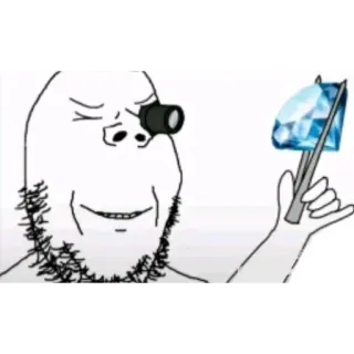 💎 Wojak Internet Meme whatsapp sticker