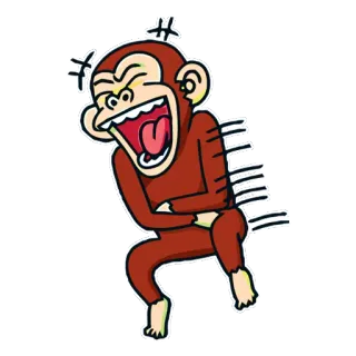 Crazy Monkey whatsapp stickers