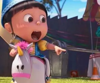 😦 Agnes Despicable Me Agnes, Despicable Me, cartoon, unicorn, girl telegram sticker