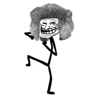 😈 trollface, meme, internet meme, funny, humor, comic telegram sticker