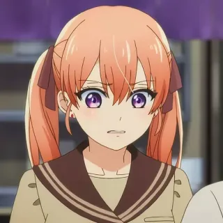 😖 Anime, Dziewczyna, Słodkie, Mundur, Uczennica telegram sticker
