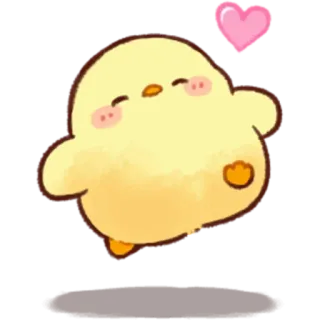 ☺️ น่ารัก, ลูกเจี๊ยบ, คาวาอิ, สัตว์, นก telegram sticker