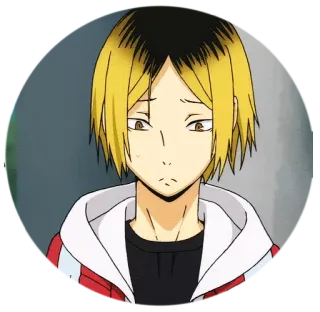 😞 Kenma Kozume Haikyuu!! Kenma, Kozume, Haikyuu, Anime, Manga, Volley-ball whatsapp sticker
